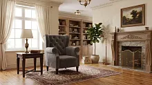 Кресло Мадрид, Базовые ткани, Velutto Soft цвет Бетон, 60х70 см